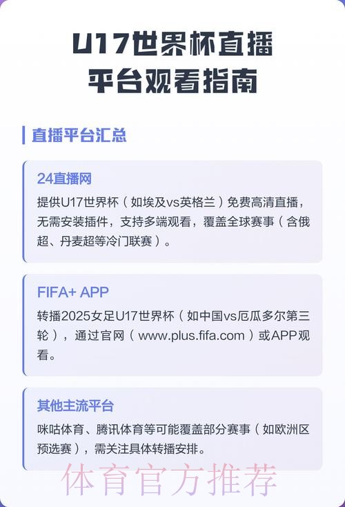 高清直播世界杯最佳平台推荐